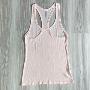 Fabletics pink racerback workout tank top size small